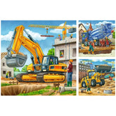 Ravensburger - Grote Constructievoertuigen - 3x49 Stukken - Puzzels